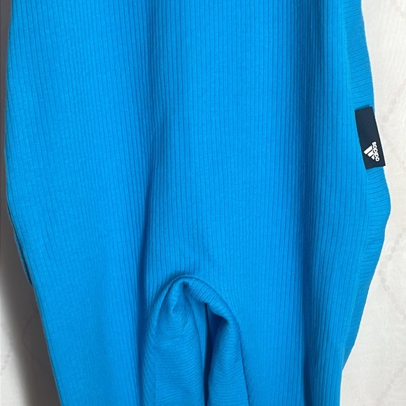 New Adidas Blue SL SU Studio Lounge Tank Jump Suit sz. small - Picture 6 of 11